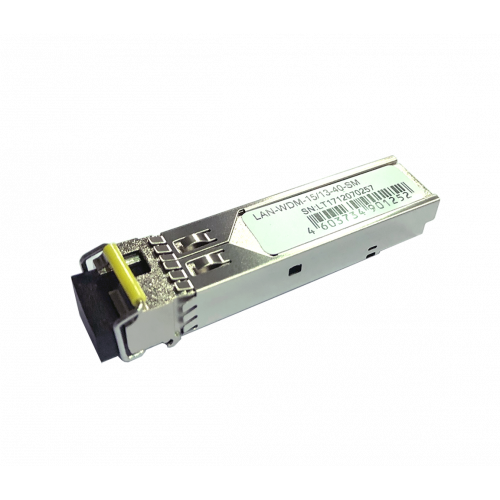 Модуль SFP WDM 1.25G, 1550nm / 1310nm, 40 km, LC, DDM, Cisco